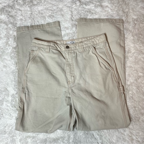 Aritzia TNA Greenwich Cream Cargo Baggy Pants 8 - Picture 2 of 6